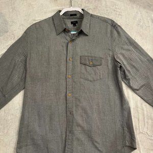 J. Crew Men’s Slim Brushed Chambray Button Down Shirt, Gray/Blue Style 22139